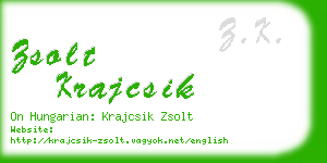 zsolt krajcsik business card